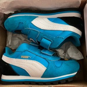COPY - Blue Cookie Monster pumas for infants 5c